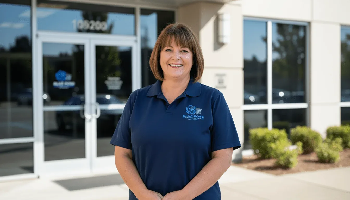Blue Rose Dumpster Rental Portland office team member