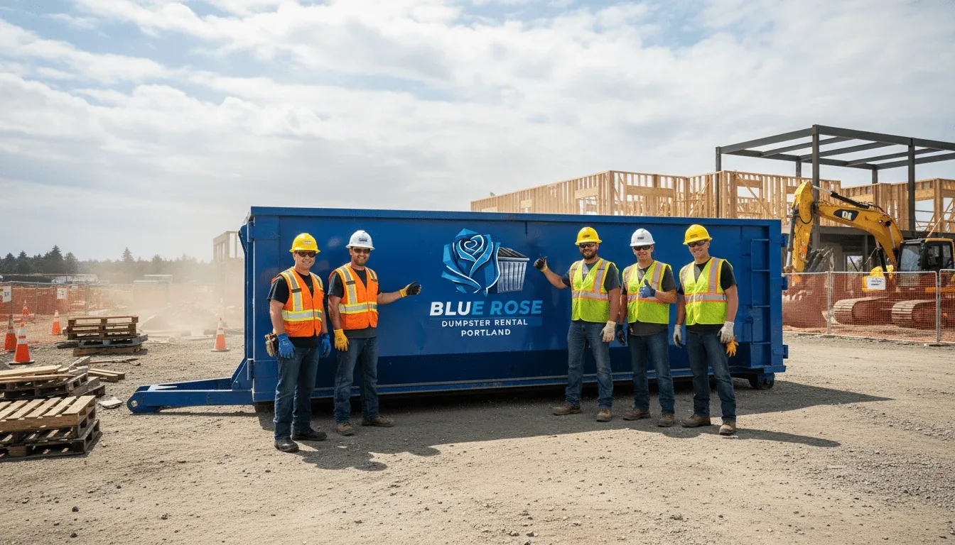 Roll-off dumpster delivered in Hillsboro, OR